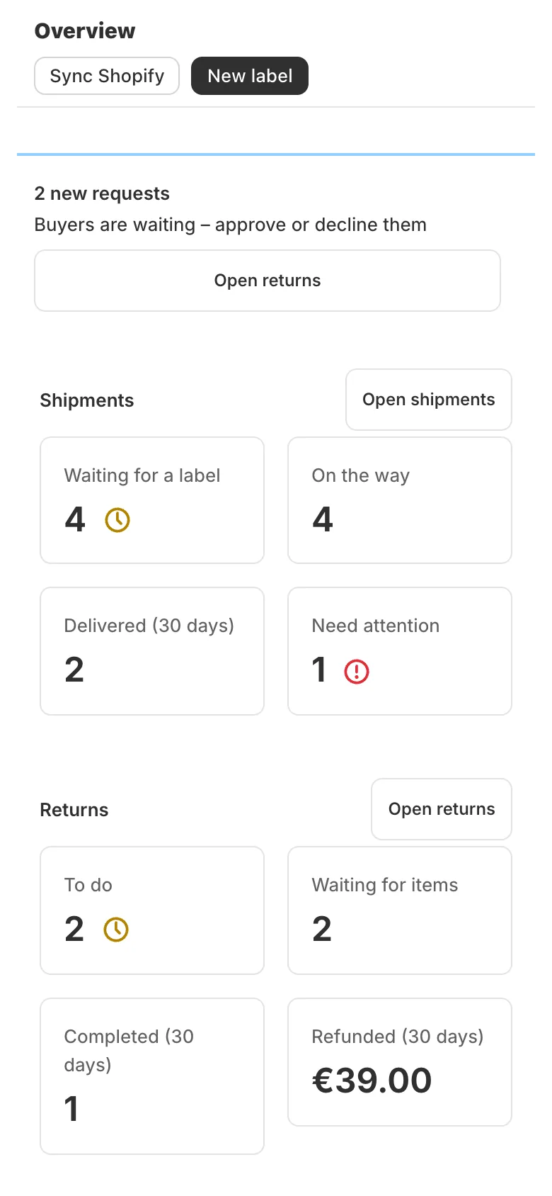 Lockership overview on a phone
